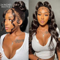 PreMax Wigs | 360 Lace Super Natural Hairline Loose Body Wave Free Part 180% Density Wig Pre-Cut Lace