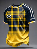 Men's UK Football Lover Scotland Printed short sleeve t-shirt 01