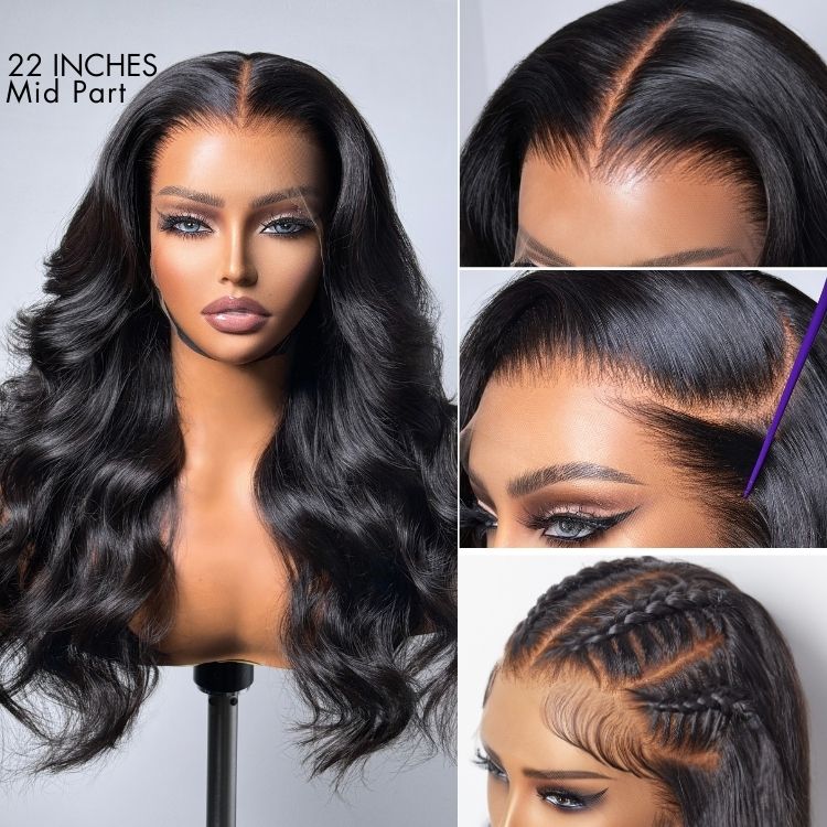 Nature Max Loose Body Wave Ear-to-ear Glueless 13x6 Frontal HD Lace C Part Wig