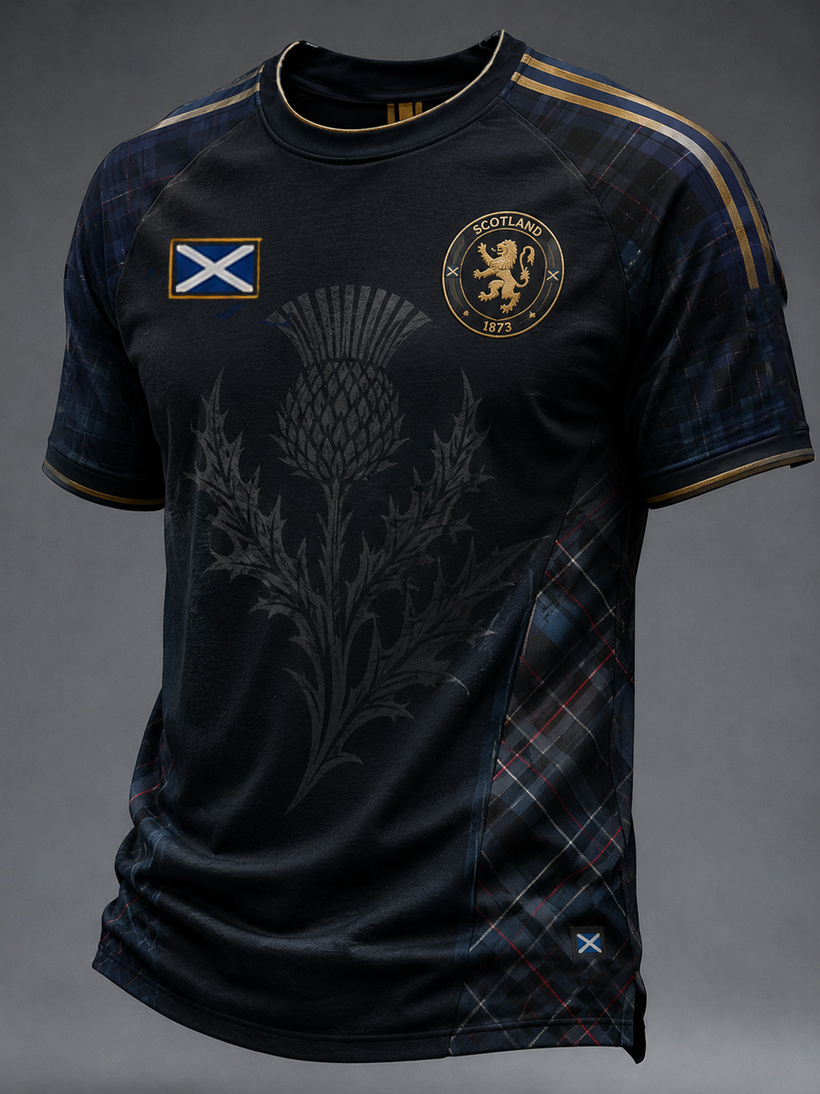 Men's UK Football Lover Scotland Printed short sleeve t-shirt 02
