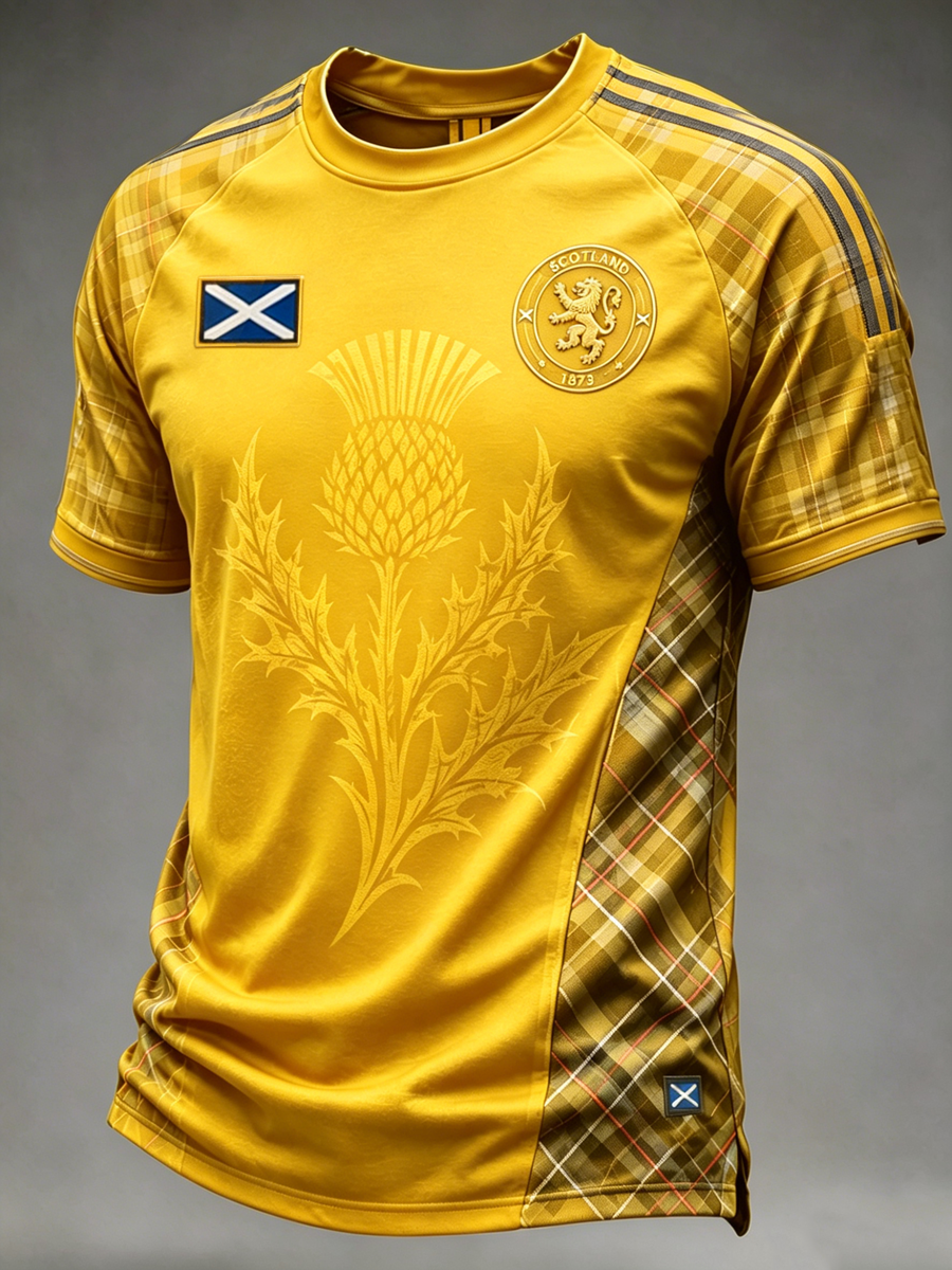 Men's UK Football Lover Scotland Printed short sleeve t-shirt 02