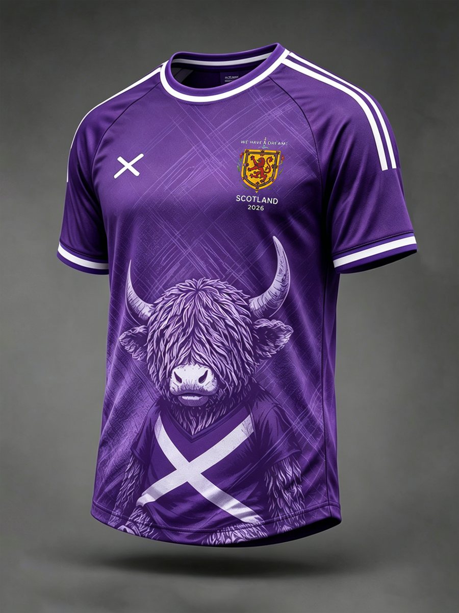 Men's UK Football Lover Scotland Printed short sleeve t-shirt