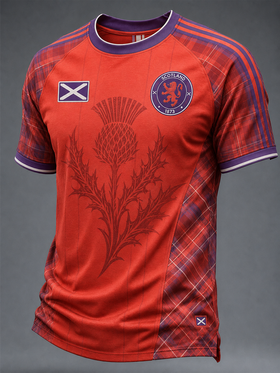 Men's UK Football Lover Scotland Printed short sleeve t-shirt 02