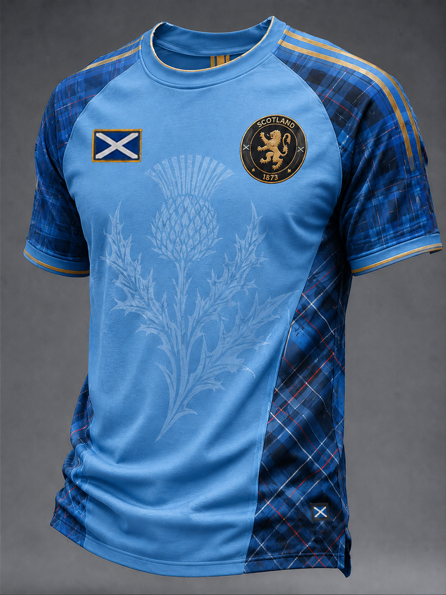 Men's UK Football Lover Scotland Printed short sleeve t-shirt