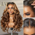Nature Max Blonde Highlight Loose Body Wave Ear-to-ear Glueless 13x6 Frontal HD Lace Wig Pre-Cut Lace