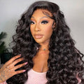 Loose Curly Snug Fit Elastic Drawstring Wear Go Glueless Wig Pre-cut 9x6 HD Lace Bleached Knots