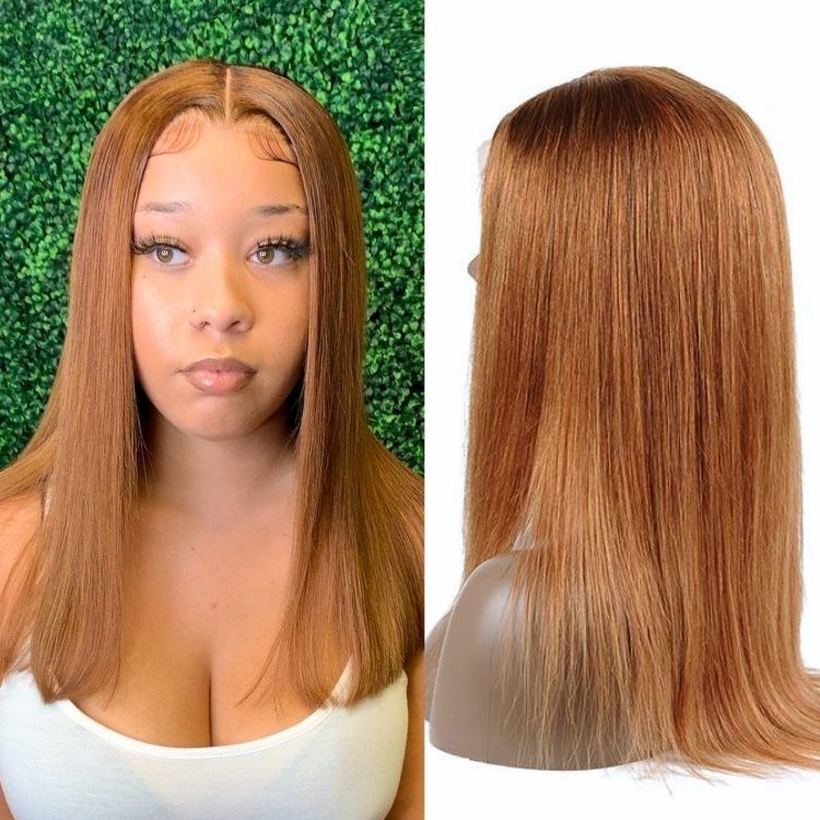 Glueless HD Lace Blonde Highlight Silky Straight Minimalist Lace Wig 100% Human Hair - US Only