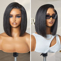 Silky Blunt Cut Bob Snugfit Glueless Minimalist HD Lace Short Wig Pre-Cut Lace