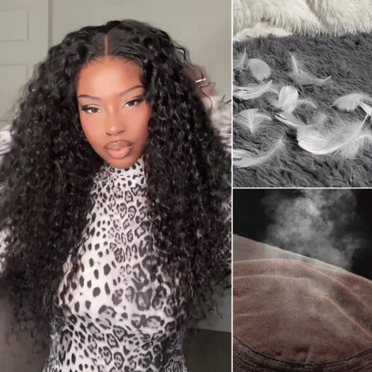 Effortless Water Wave Snugfit Glueless 5x5 Closure Pre-Cut Lace Curly Wig