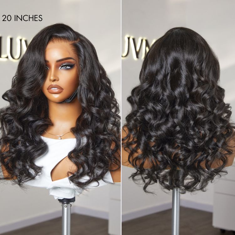 Deep Parting Loose Body Wave Human Hair Wig 11x6 Frontal HD Lace Glueless Wig