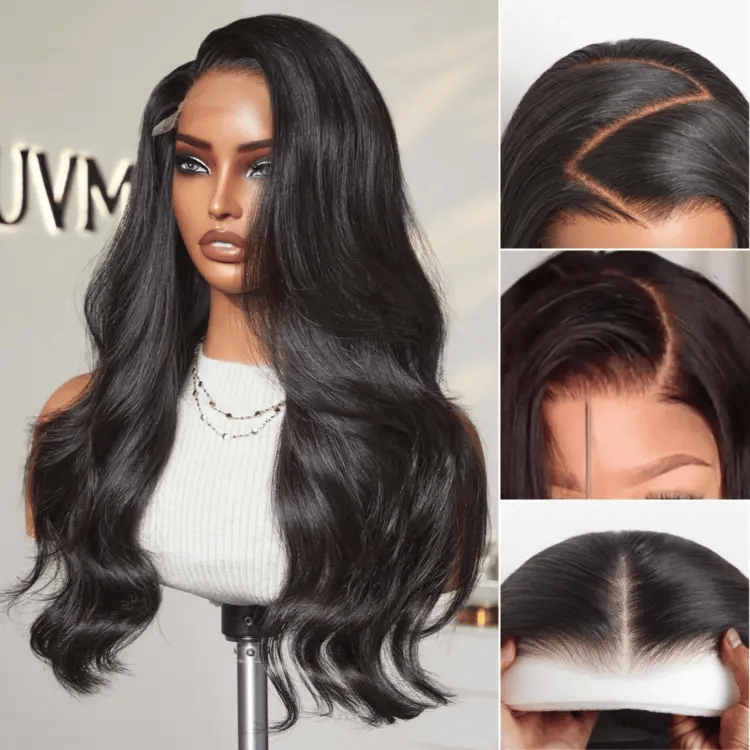 PartingMax Glueless Wig Silky Straight 7x6 Closure HD Lace Pre Plucked & Bleached Breathable Cap