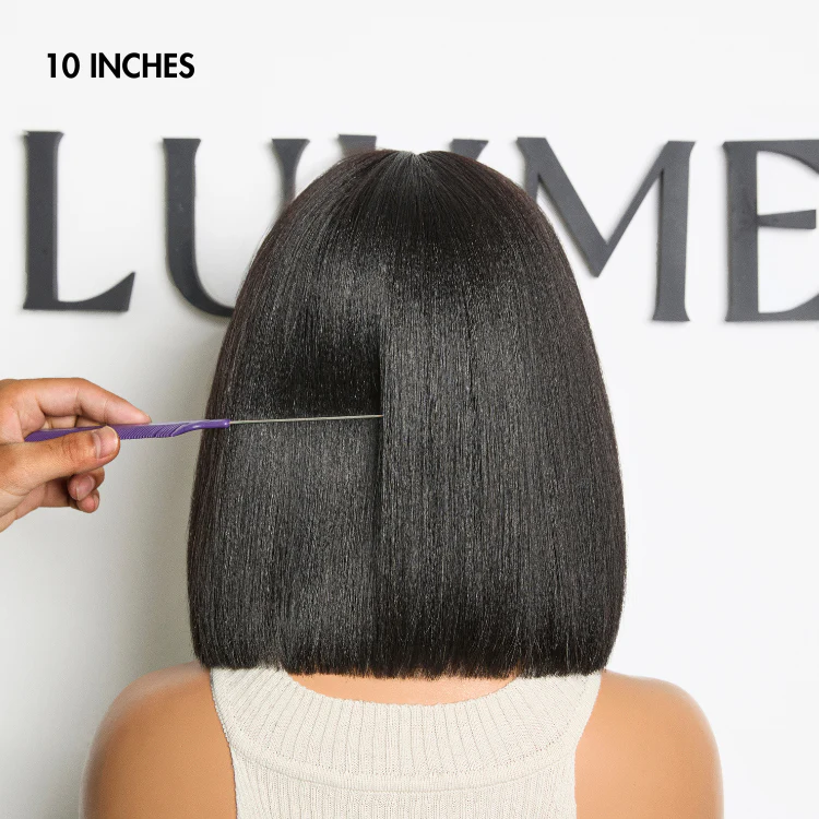 2 For $159.9 | 8 Inches Curly Minimalist Pre Cut HD Lace Wig + 10 Inches Yaki Straight Minimalist Lace Bob Wig