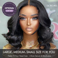 Gorgeous Natural Black Loose Wave 5x5 Closure Lace Glueless Short Wig 100% Human Hair