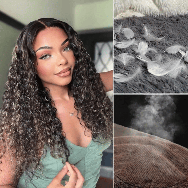 Effortless Water Wave Snugfit Glueless 5x5 Closure Pre-Cut Lace Curly Wig