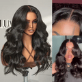 Trendy Layered Cut Loose Body Wave 5x5 Closure HD Lace Glueless Mid Part Long Wig