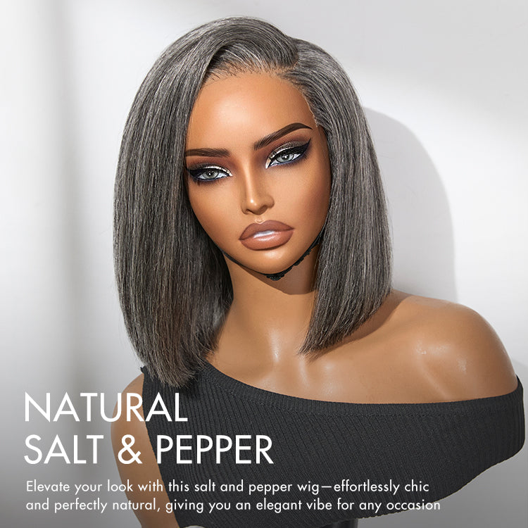 Silky Blunt Cut Bob Snugfit Glueless Minimalist HD Lace Short Wig Pre-Cut Lace