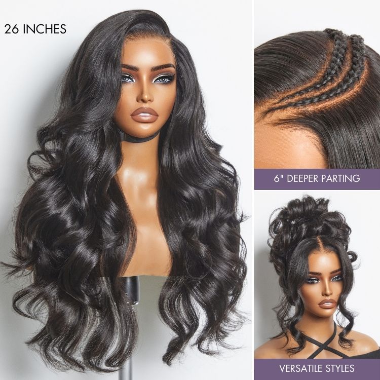 Luvme All-Day Comfort™ Wig 180% / 250% Density Glueless 7x6 Closure HD Lace Loose Body Wave Long Wig Pre-Cut Lace-48