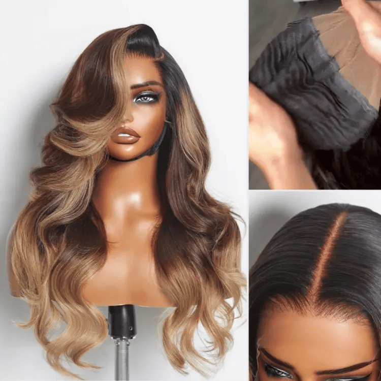 Deep Parting Loose Body Wave Human Hair Wig 11x6 Frontal HD Lace Glueless Wig