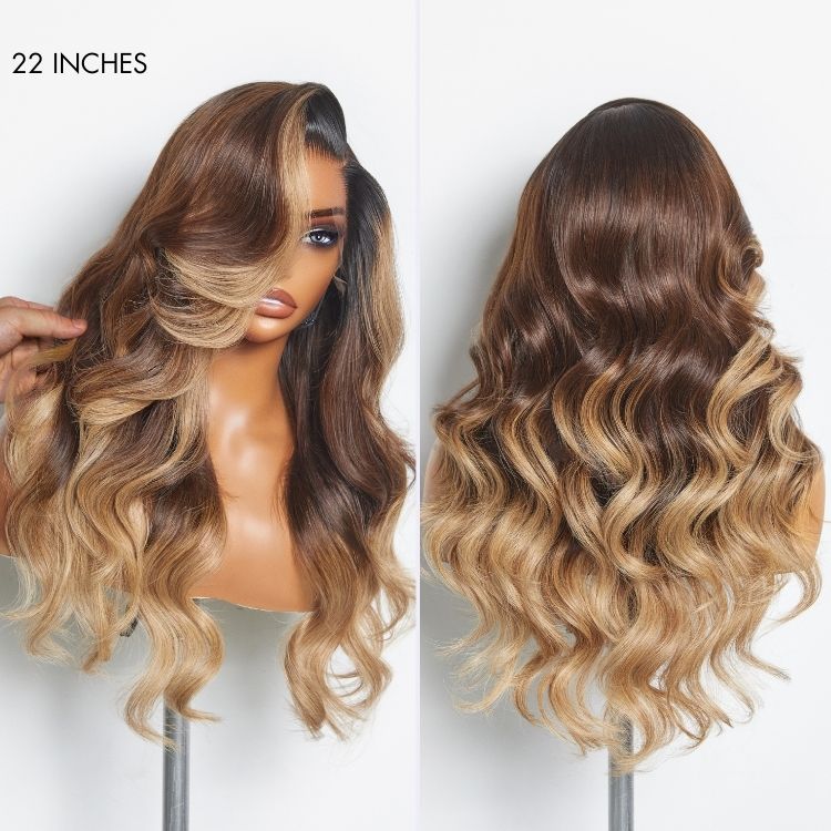 Deep Parting Loose Body Wave Human Hair Wig 11x6 Frontal HD Lace Glueless Wig