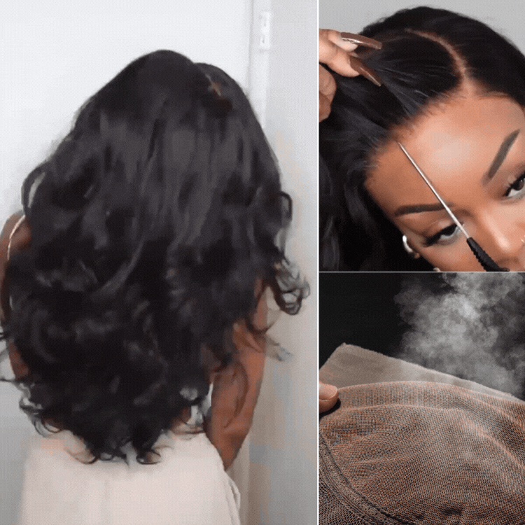 Deep Parting Loose Body Wave Human Hair Wig 11x6 Frontal HD Lace Glueless Wig
