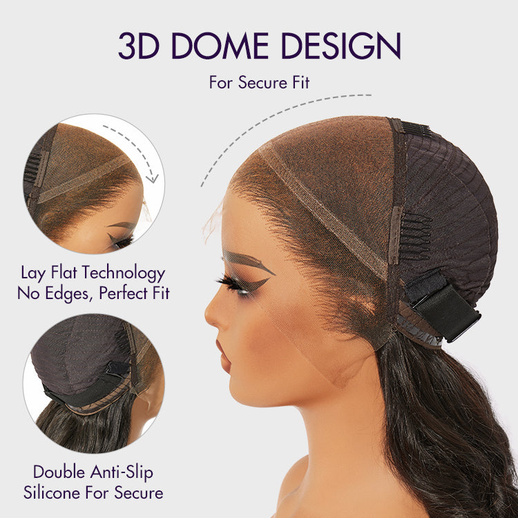 Nature Max Blonde Highlight Loose Body Wave Ear-to-ear Glueless 13x6 Frontal HD Lace Wig Pre-Cut Lace