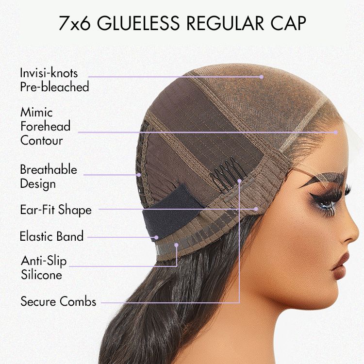 180% Density Honey Golden Blonde Loose Body Wave 7x6 Closure HD Lace Human Hair Wig Pre-Cut Lace