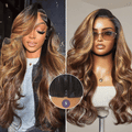 180% Density Honey Golden Blonde Loose Body Wave 7x6 Closure HD Lace Human Hair Wig Pre-Cut Lace