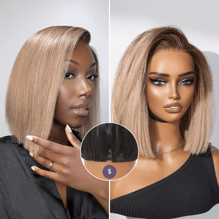 Luvme All-Day Comfort™ Wig Blunt Cut Bob Glueless Minimalist HD Lace Short Human Hair Wig Pre-Cut Lace
