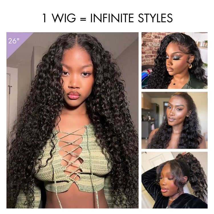 PreMax Water Wave Glueless Flexi-Fit Invisible Drawstring 13x4 Frontal Lace Fluffy Curly Wig Pre-Cut Lace-04