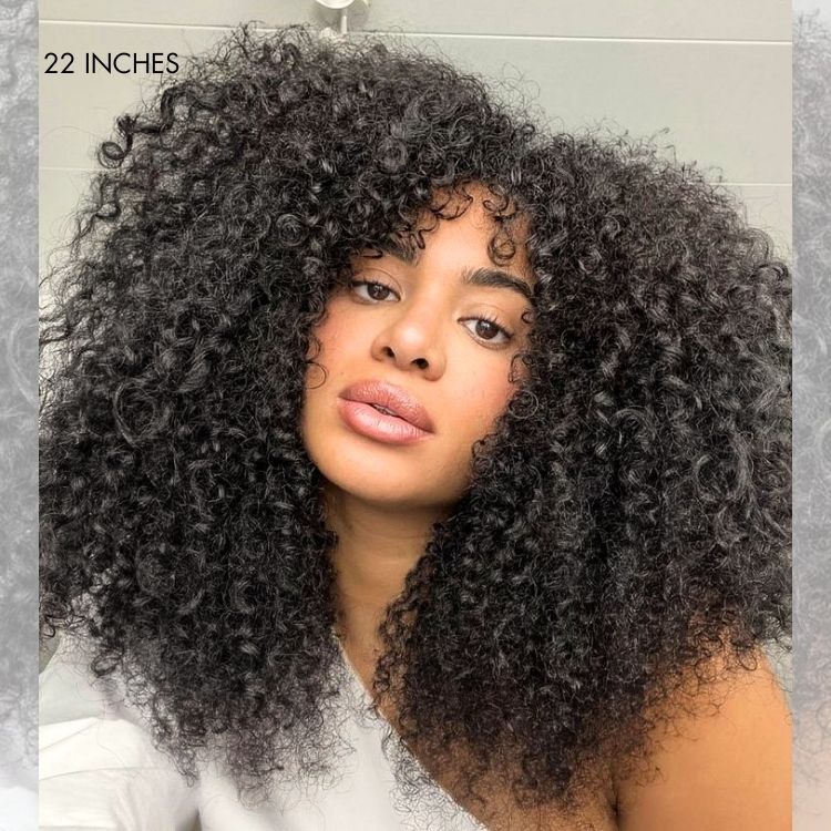 3-In-1 Half Wig 180% Density Kinky Curly / Yaki Straight Glueless Flexi-Fit Drawstring Wig