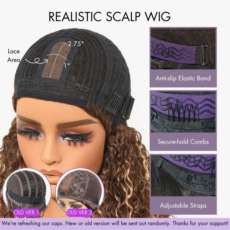 Weekly Special | Put On and Go Realistic Glueless Yaki Straight Bob with Bangs Minimalist Lace Wig 100% Human Hair