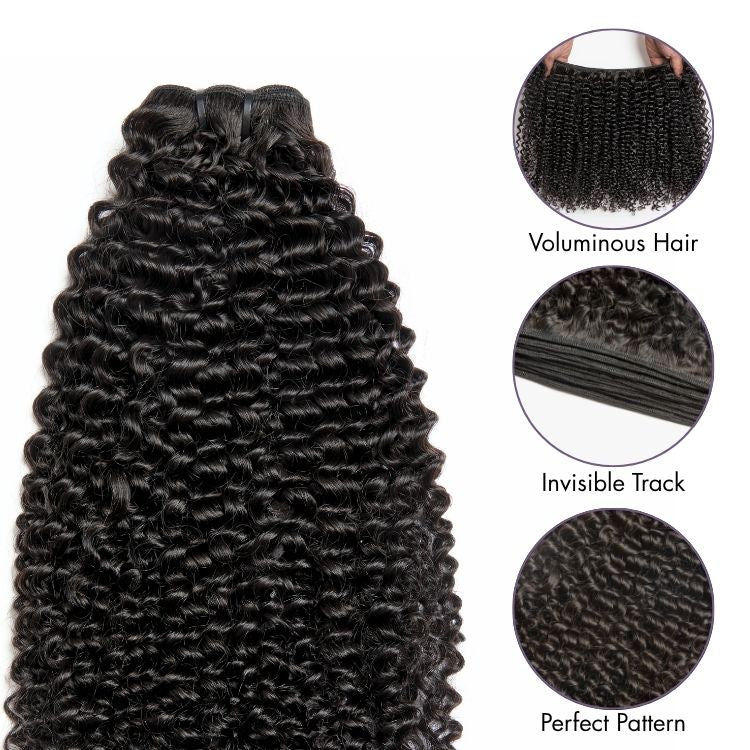 Kinky Curly 100% Virgin Human Hair Bundles 1pc / 3pcs - Limited Time Offer