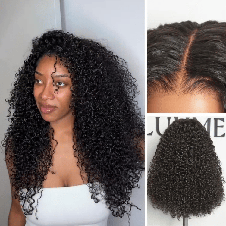 180% Density Voluminous & Bouncy Messy Burmese Curly Glueless 7x6 Closure HD Lace Human Hair Wig Pre-Cut Lace