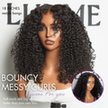180% Density Voluminous & Bouncy Messy Burmese Curly Glueless 7x6 Closure HD Lace Human Hair Wig Pre-Cut Lace