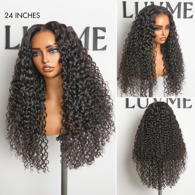 Effortless Water Wave Snugfit Glueless 5x5 Closure Pre-Cut Lace Curly Wig