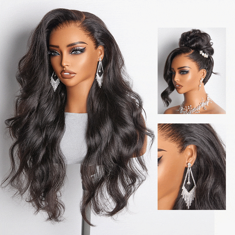 New Customers Only | NatureMAX™ 200% / 250% Density Loose Wave Glueless 13x6 HD Lace Front Wig Human Hair Pre-Cut Lace Flexi-Fit Drawstring Cap