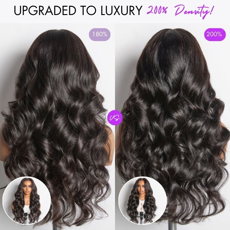 48H Delivery | NatureMAX™ 200% / 250% Density Loose Wave Glueless 13x6 HD Lace Front Wig Human Hair Pre-Cut Lace Flexi-Fit Drawstring Cap