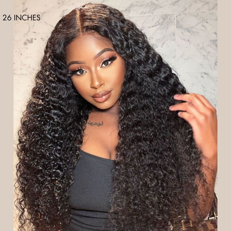 Special Deal | PreMax 250% Density Water Wave Glueless Flexi-Fit Drawstring 13x4 Frontal Lace Fluffy Curly High Density Wig Pre-Cut Lace