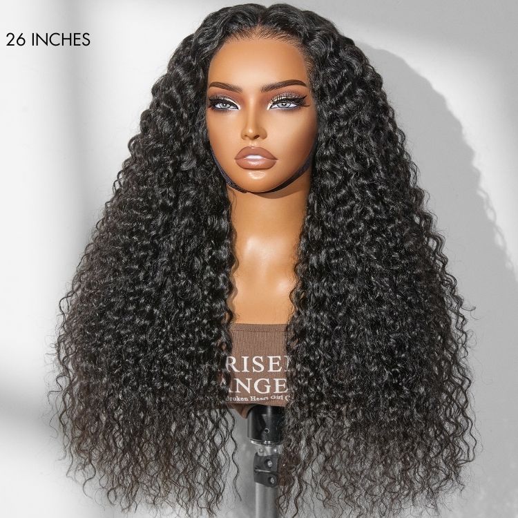 Special Deal | PreMax 250% Density Water Wave Glueless Flexi-Fit Drawstring 13x4 Frontal Lace Fluffy Curly High Density Wig Pre-Cut Lace