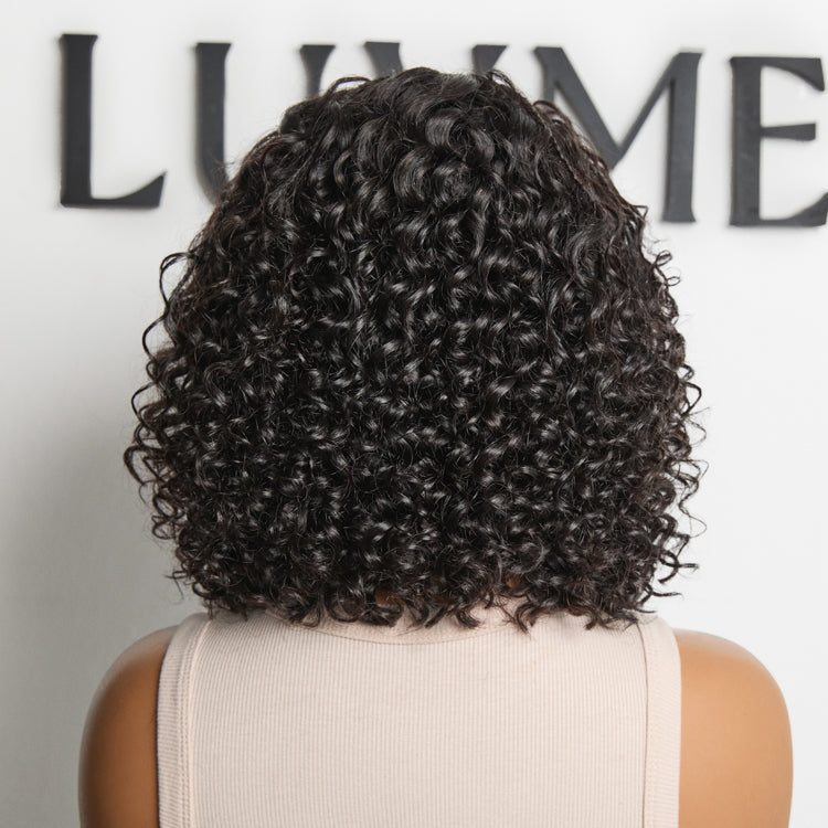 Readitress™ Boho Braids Deep Curly Glueless 5x5 Closure Lace with Braided Top Human Hair Wig Pre-Cut Lace