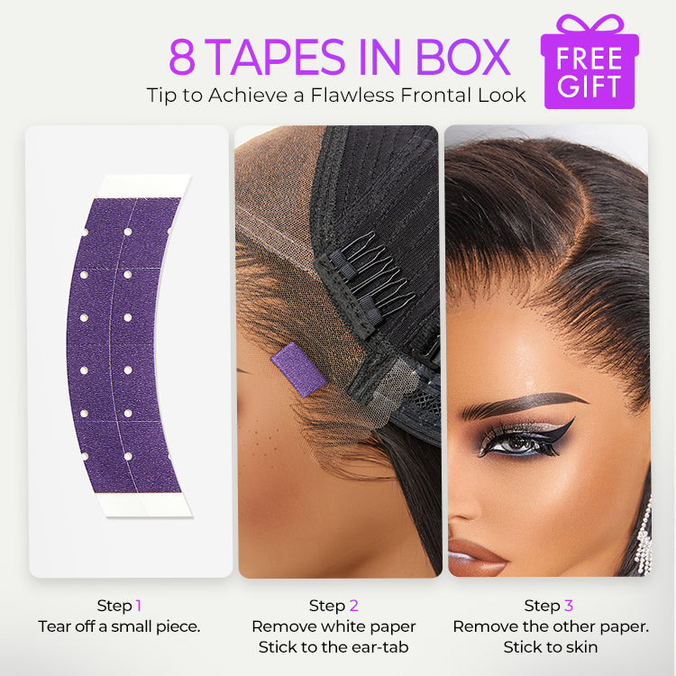48H Delivery | NatureMAX™ Silky Straight Glueless Ear-to-ear 13x4 HD Lace Front Wig Pre-Cut Lace