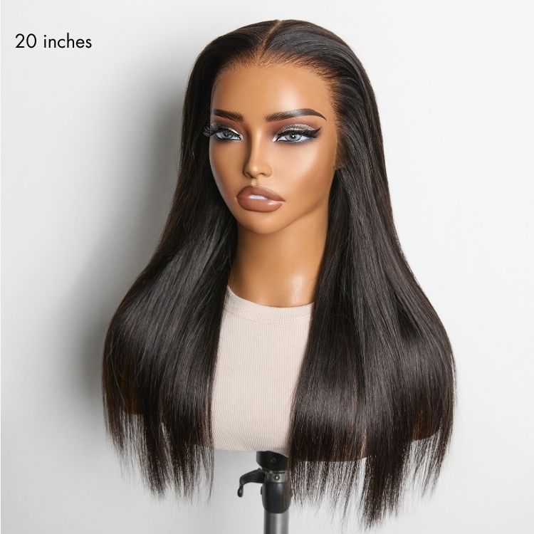 48H Delivery | NatureMAX™ Silky Straight Glueless Ear-to-ear 13x4 HD Lace Front Wig Pre-Cut Lace
