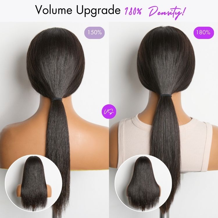 48H Delivery | NatureMAX™ Silky Straight Glueless Ear-to-ear 13x4 HD Lace Front Wig Pre-Cut Lace