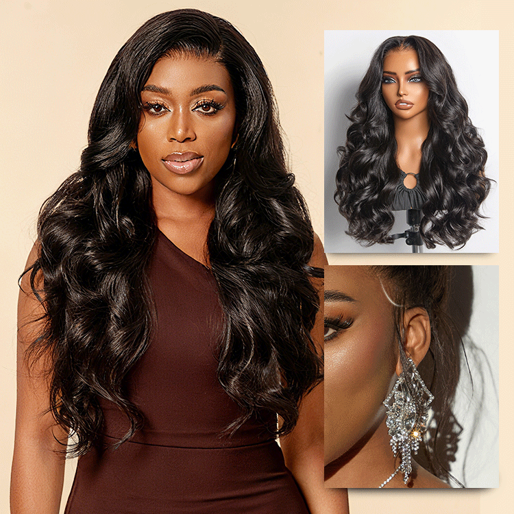 250% Density Loose Wave Glueless Ear-to-ear 13x4 HD Lace Front High Density Wig Pre-Cut Lace Flexi-Fit Drawstring Cap