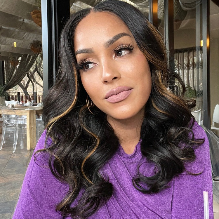 Blonde Piece Highlights Loose Wave Glueless 5x5 Closure HD Lace Wig