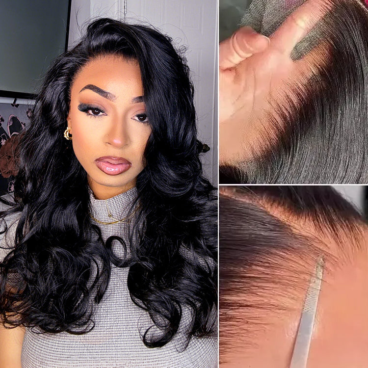 Nature Max Loose Body Wave Ear-to-ear Glueless 13x6 Frontal HD Lace C Part Wig