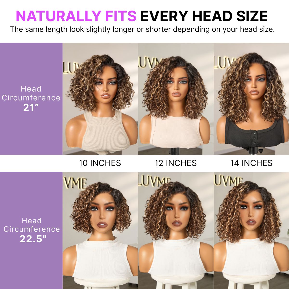 Ready to Go Blonde Highlight Water Wave Short Curly Bob Wig Glueless Minimalist HD Lace Wig Pre-Cut Lace
