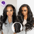 PartingMax Glueless Wig 180% Density Loose Body Wave Ready to Go 7x6 Closure HD Lace Pre Cut & Plucked & Bleached
