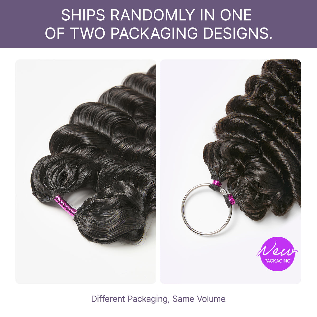 Pre-Separated Feather Crochet Human Hair Extensions Deep Wave / Kinky Straight Protective Style