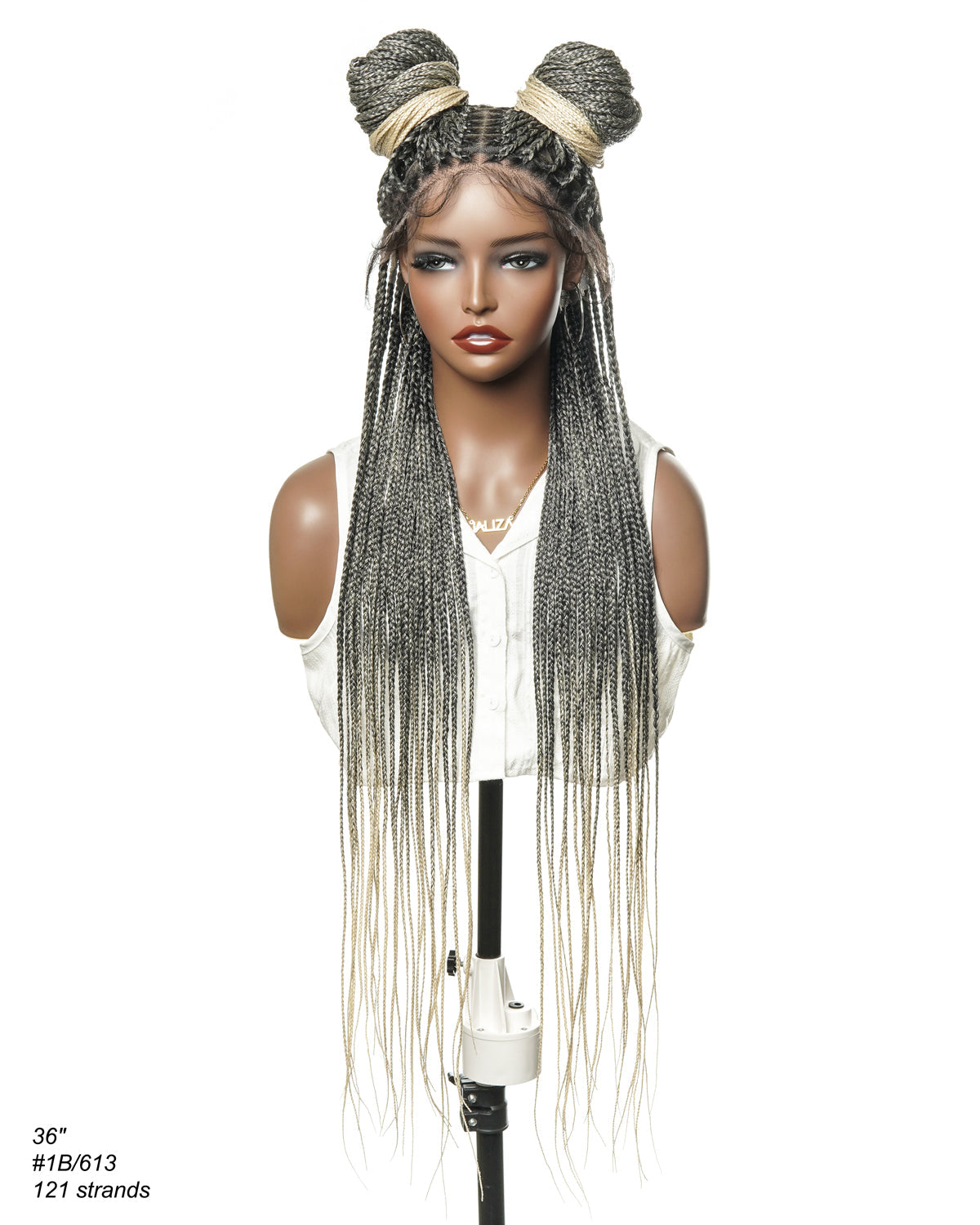 HD Full Lace Knotless Box Braided Wig